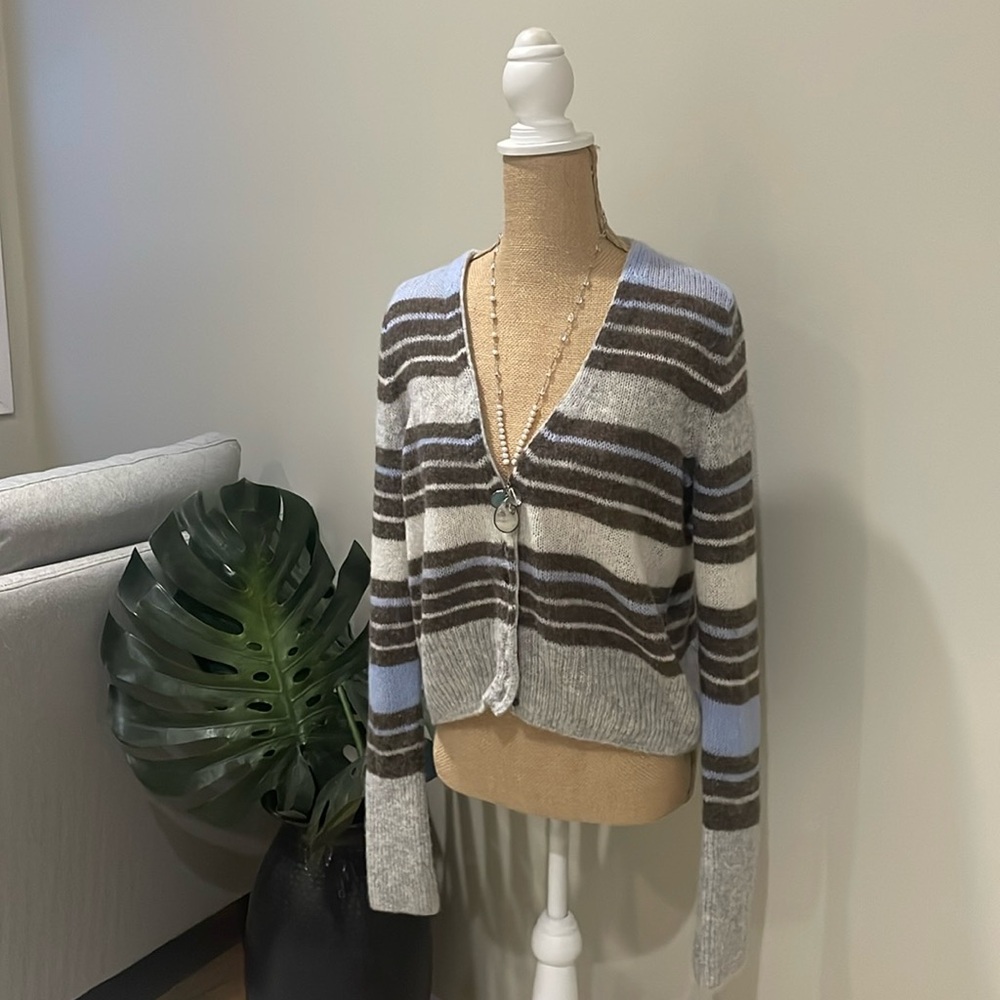 Free People Striped Cardigan S